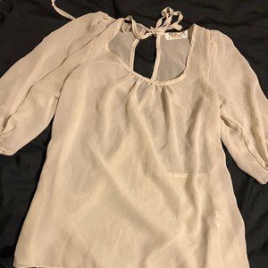 Penelope Sheer Overlay Blouse ~ Size Medium